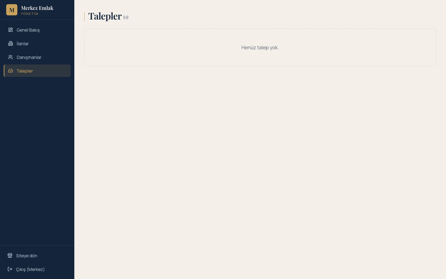 Alıcı talepleri